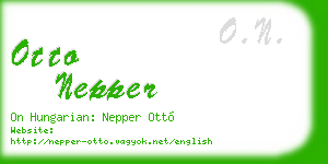 otto nepper business card