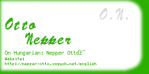 otto nepper business card